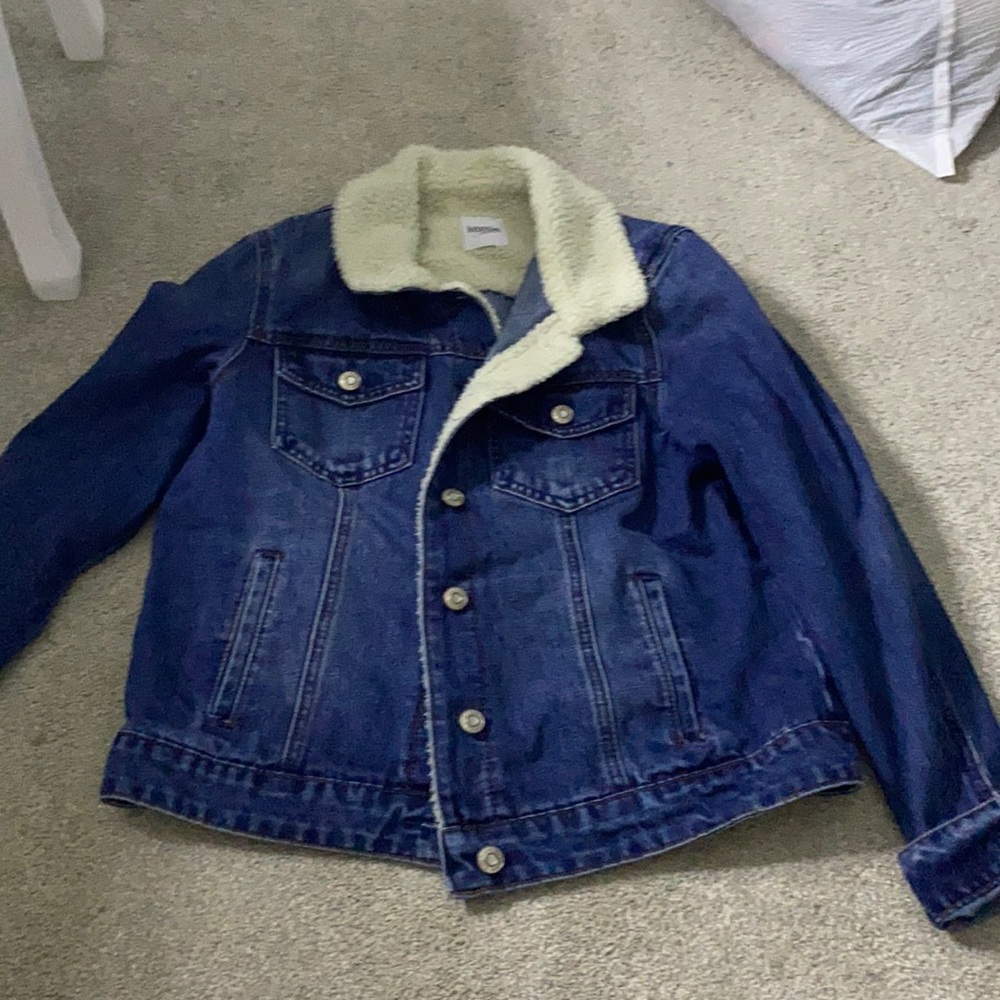 Sherpa-lined denim jacket